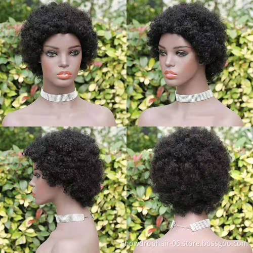 Hair Short Lace Human Hair Wigs For Women Brazilian Finger Wave Wig Remy Human Hair Pixie Cut Lace Wigs